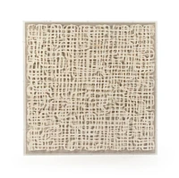 Zentique Beige and White Abstract Wall Art 35.5" x 35.5"