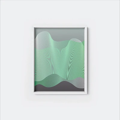 Moiré Zen Waves Fine Art Print