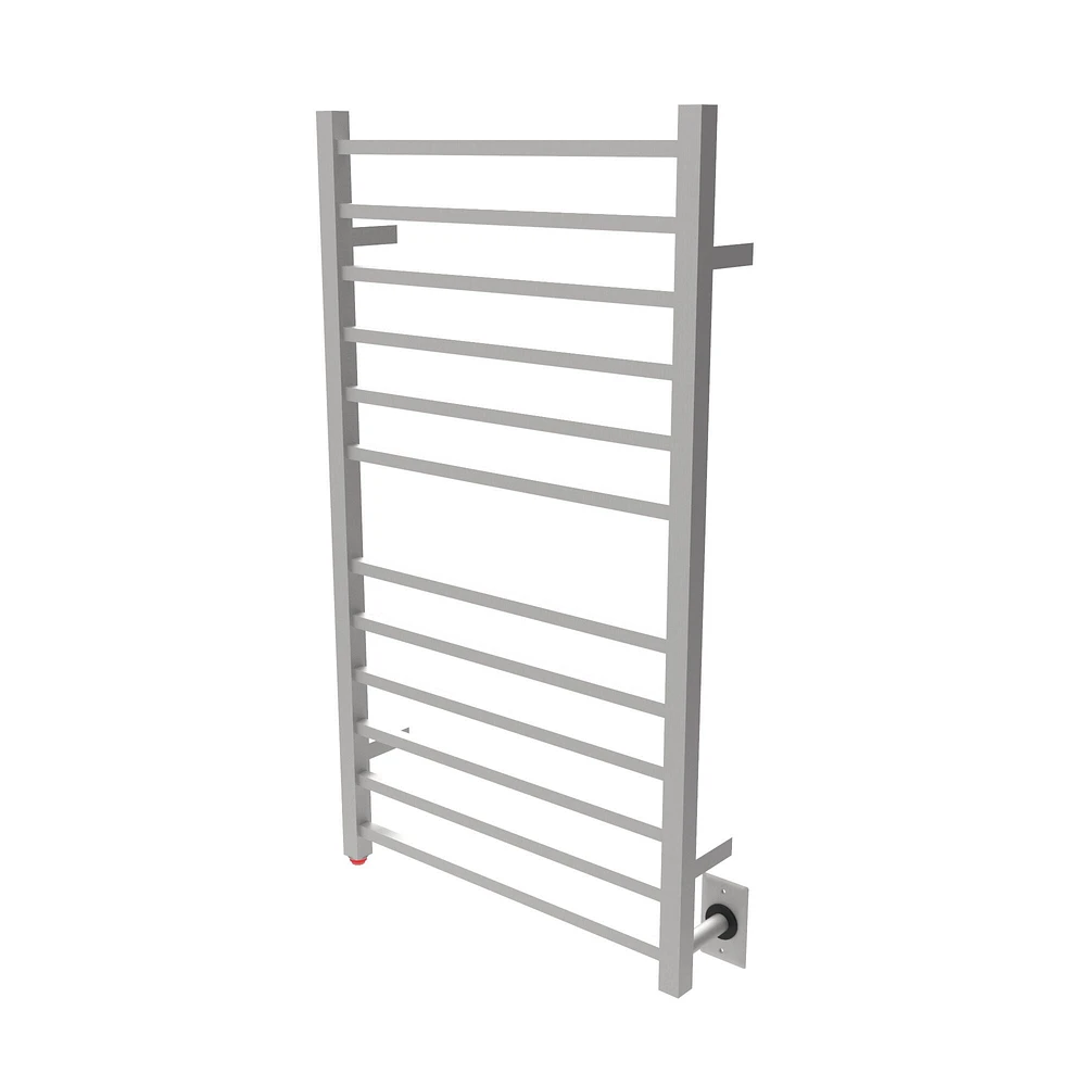 Amba Products 41.25" Stainless Steel Large Hardwired Square Brushed 12 Bar Towel Warmer