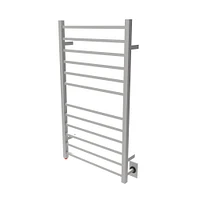 Amba Products 41.25" Stainless Steel Large Hardwired Square Brushed 12 Bar Towel Warmer