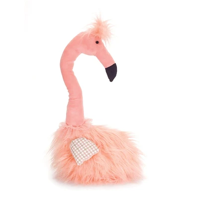Diva At Home 20” Flamingo Door Stop Pink and Black