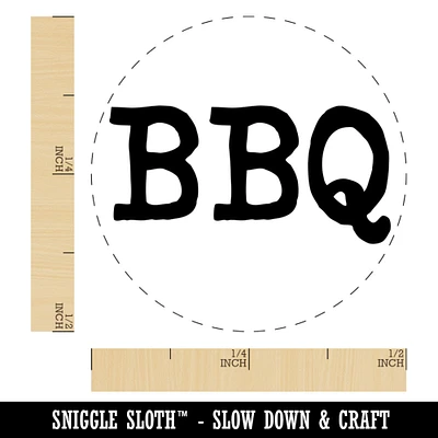BBQ Fun Text Self-Inking Rubber Stamp for Stamping Crafting Planners