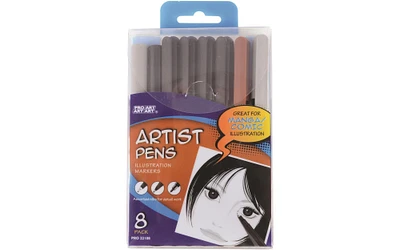 Pro Art Artist Pen Illustraton Marker Set 8pc