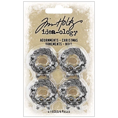 Idea-Ology Metal Adornments 4/Pkg-Christmas