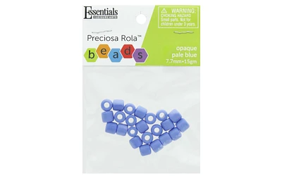 Essentials By Leisure Arts Arts Czech Rola Bead 7.7mm 15gm Op Pale Blue