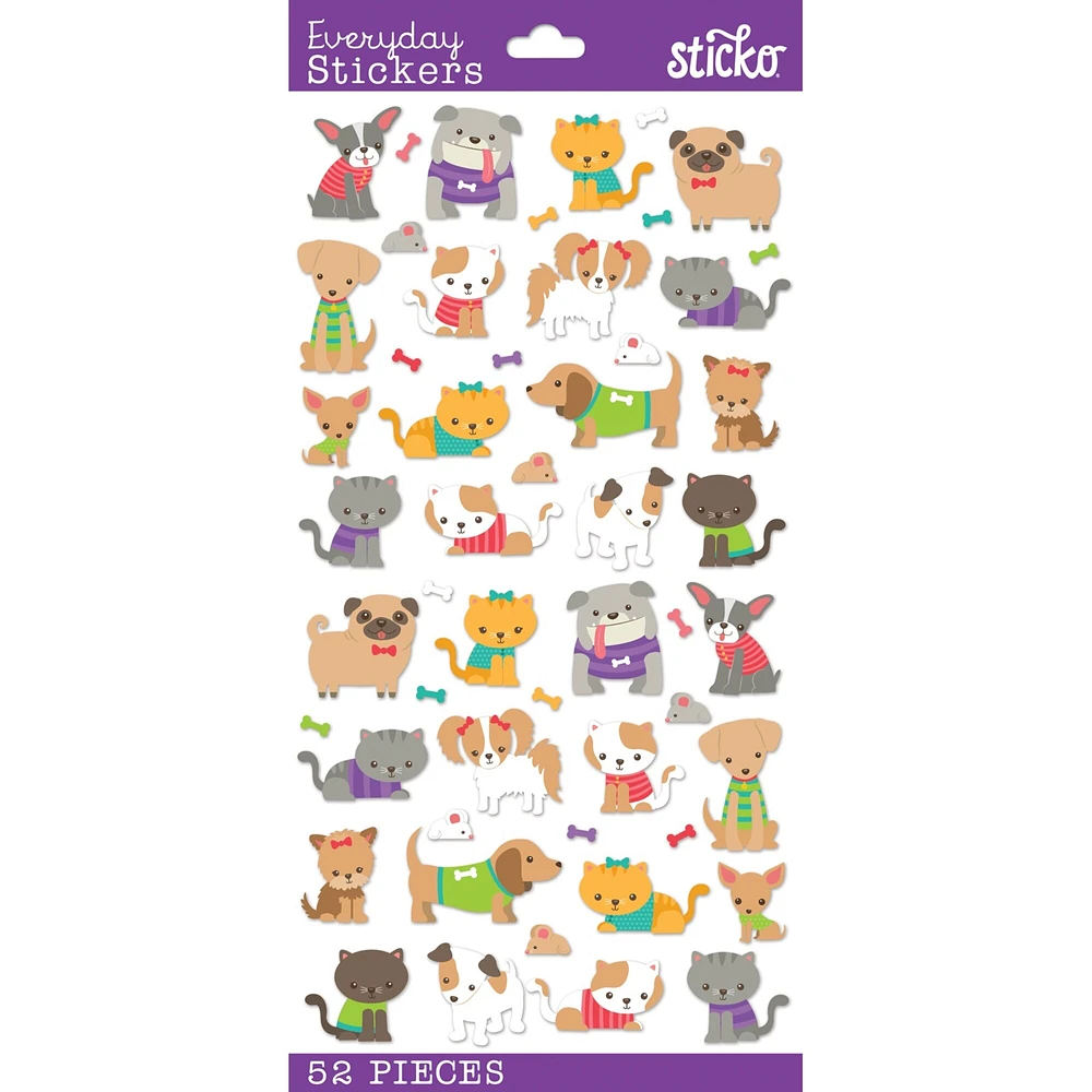 Sticko Themed Stickers-Tiny Dogs And Cats