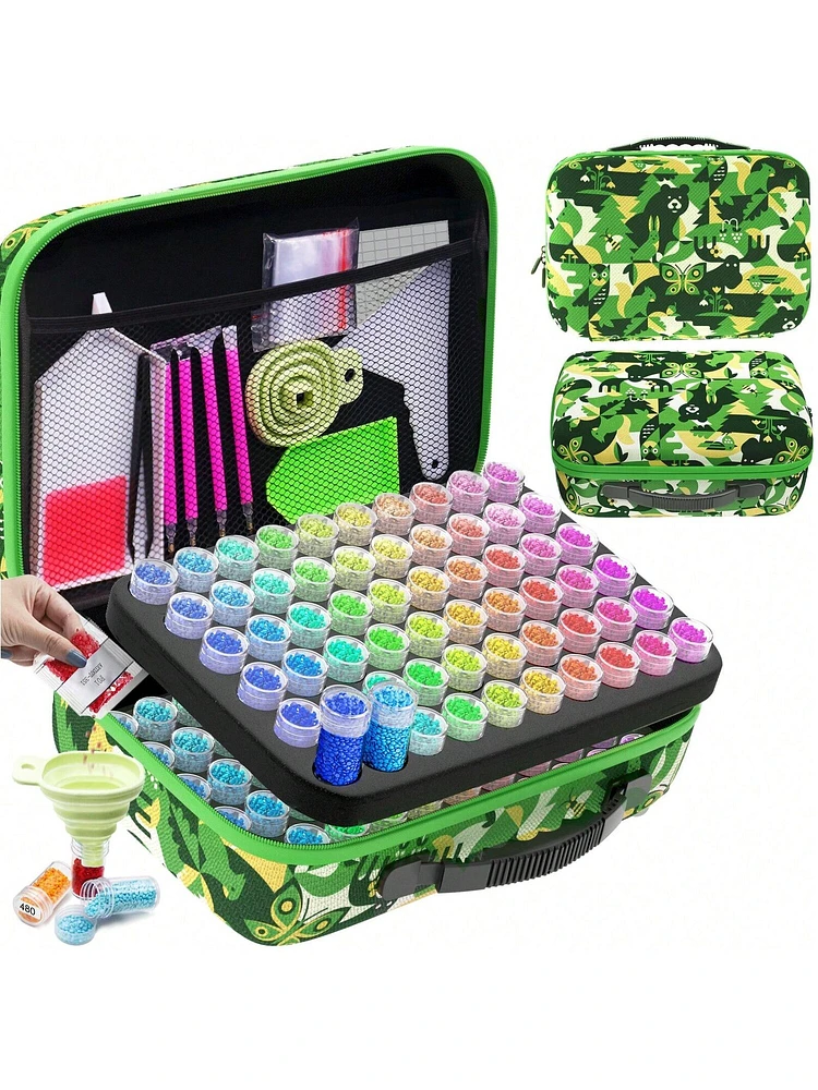 ARTDOT Portable Diamond Painting Storage Containers - Green