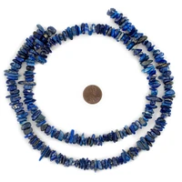 TheBeadChest Lapis Chip Beads 10-15mm Blue Chips Gemstone 16 Inch Strand