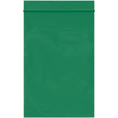 MyBoxSupply 4 x 6" - 2 Mil Green Reclosable Poly Bags, 1000 Per Case