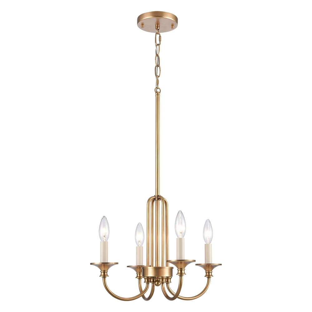 Elk Showroom Cecil 16 Wide 4-Light Semi Flush Mount - Natural Brass