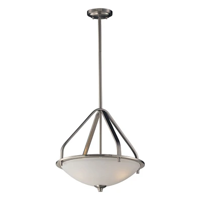 Elk Showroom Mayfield 17 Wide 3-Light Pendant - Brushed Nickel