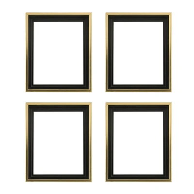 Creative Mark Illusions Floater Canvas Frame Gold/Black, 3/4" - Ideal for Galleries, Artists & Professionals, Frames for Canvas Paintings, Complete Hanging Hardware