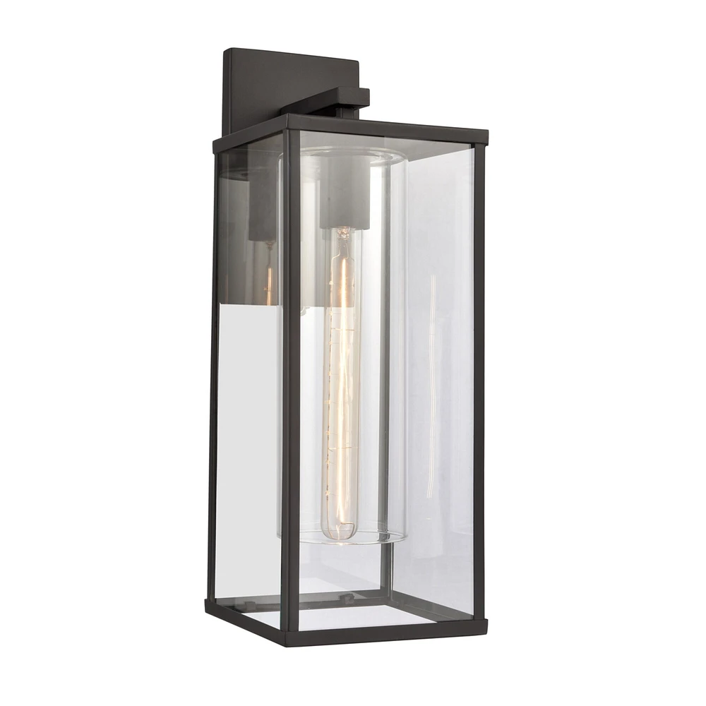 Elk Showroom Augusta 19.5 High 1-Light Outdoor Sconce - Matte Black