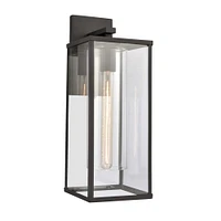 Elk Showroom Augusta 19.5 High 1-Light Outdoor Sconce - Matte Black