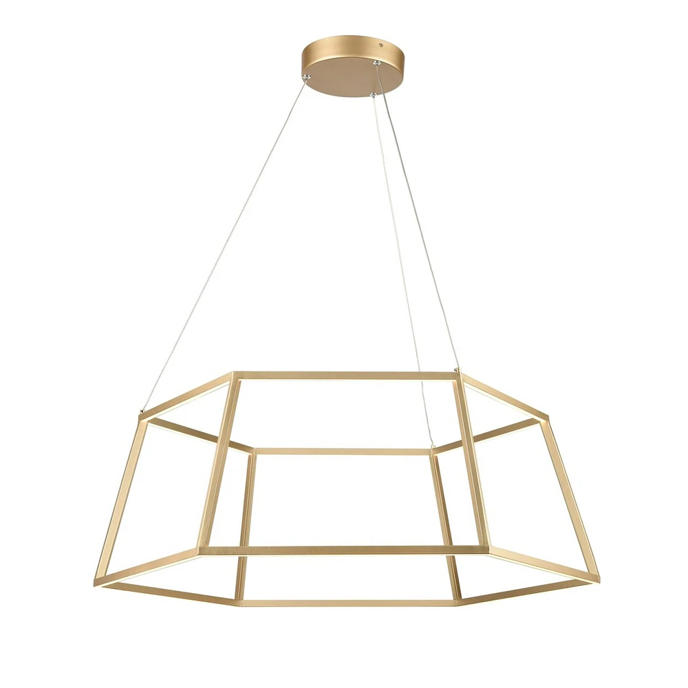 Elk Showroom Minimalist 23.25 Wide LED Pendant - Soft Gold