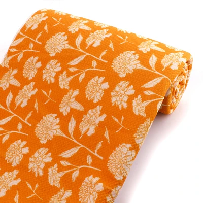 Golden Yellow Floral Bullet Fabric
