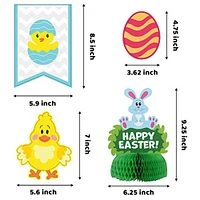 JOYIN 31 PCS Easter Decorations Egg Bunny Foil Swirl Party Hanging Decoration huge Value Kit for Easter and Themed Party Decoration bid