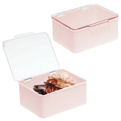 mDesign Plastic Cosmetic Vanity Storage Organizer Box