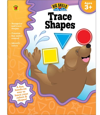 Carson Dellosa Big Skills for Little Hands Trace Shapes Preschool Workbook, Toddler Activity Book With Practice Tracing Shapes and Identifying Colors for Kindergarten Prep