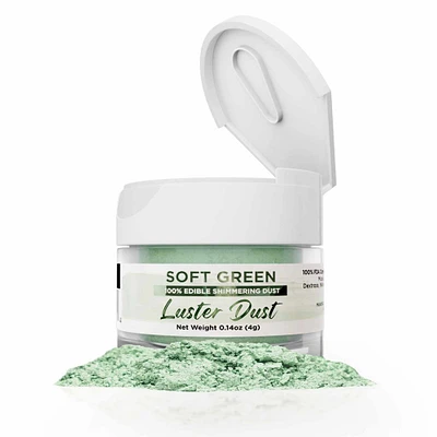 Soft Green Luster Dust 4 Gram Jar