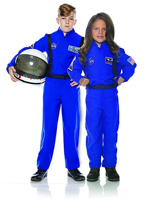 Child's NASA Blue Astronaut Space Flight Suit Costume