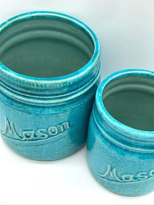 Mason Jar Crock Planter