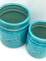 Mason Jar Crock Planter