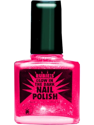 80s Rock Star Punk Princess Neon Pink Fingernail Black Light Glow Nail Polish