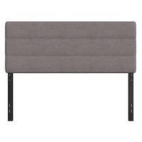 Merrick Lane Coppola Headboard with Tufted Upholstery and Powder Coated Metal Frame