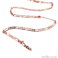 Rose Gold Finding Chain, Rose Gold Plated DIY Jewelry Chain, DIY Necklace Chain, Assorted Styles, 1 foot, GemMartUSA (RPCH)