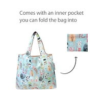 Wrapables Foldable Tote Nylon Reusable Grocery Bag (Set of 2