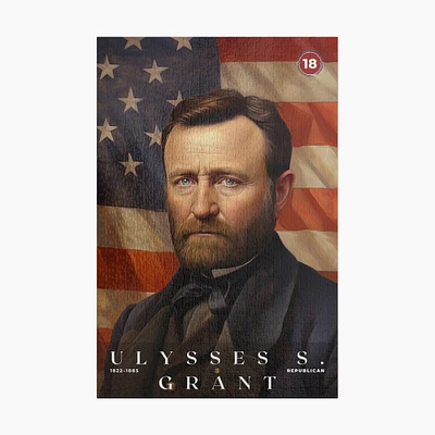 Ulysses S. Grant Jigsaw Puzzle, Family Game, Holiday Gift | S4