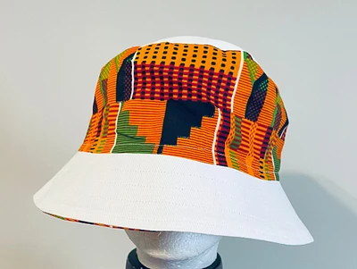 Denim Kente Bucket Hat