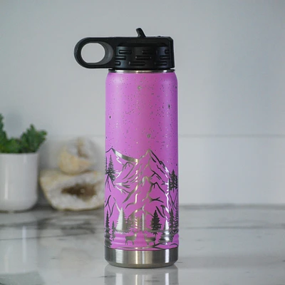 Custom Engraved 20oz Stainless Steel Water Bottle