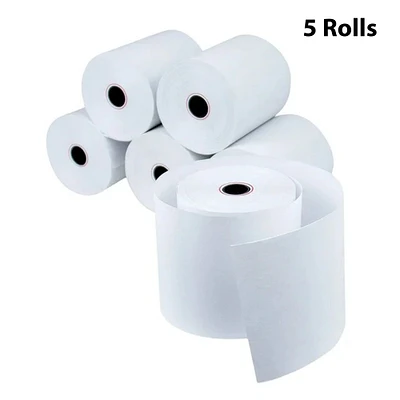 MINA’s Thermal Paper Cash Register POS Receipt Paper 5 Rolls 2 1/4" x 50' | Streamlining your labeling process for enhanced productivity & precision | Efficiency of your thermal paper cash register POS system for optimal performance & productivity