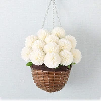 12 Pcs Silk Chrysanthemum Ball Flowers: Bridal Bouquet & Home Décor Set