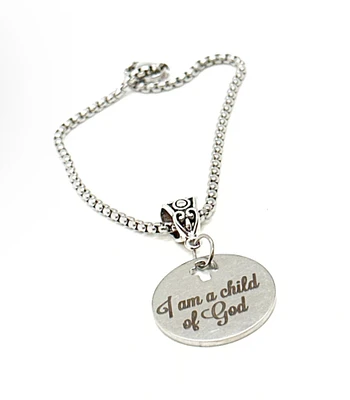 I Am A Child Of God Charm Bracelet, Baptism Gift, Confirmation Gift, European Bail, Daughter Gift, Wife Gift, Granddaughter Gift For Her