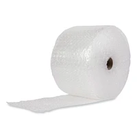 Universal Bubble Packaging, 0.5" Thick, 12" x 30 ft, Perforated Every 12", Clear, 6/Carton