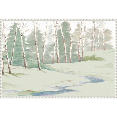 Winter Landscape by Patricia Pinto Framed Canvas Wall Art