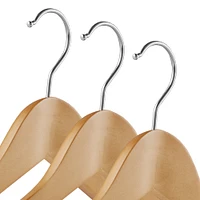 Wide Shoulder Wood Suit Hangers 6 pcs