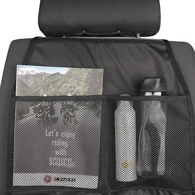 Car Seat Protector Large Kick Mat Backseat Organizer Waterproof w/ Large Pocket