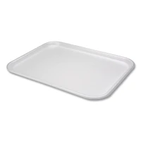 Pactiv Supermarket Tray, #1216, 1-Compartment, 16.25 x 12.63 x 0.63, White, 100/Carton