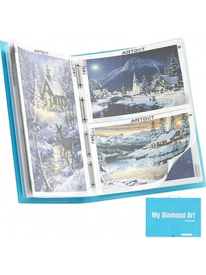 ARTDOT Diamond Painting Storage Books: A1, A2, A3 Portfolio Folders with Protective Sleeves