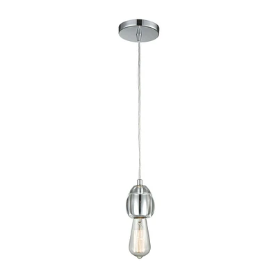 Elk Showroom Socketholder 3 Wide 1-Light Mini Pendant - Polished Chrome