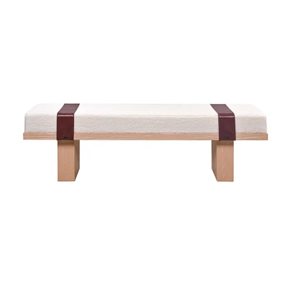 Elk Signature Noah Bench - Light Oak