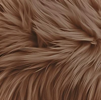 FabricLA | Shaggy Faux Fur Fabric | 30" X 36" Inch Wide Pre-Cut | Fake Fur Fabric | DIY, Craft Fur Decoration, Fashion Accessory, Hobby | Light Brown