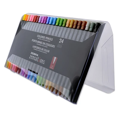 Zebra Zensations Colored Mechanical Pencil Set, 24-Colors