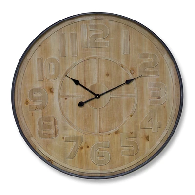 Melrose 31.5" Round Open Face Wall Clock