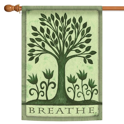 Breathe Decorative Tree Flag