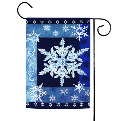 Cool Snowflakes Decorative Winter Flag
